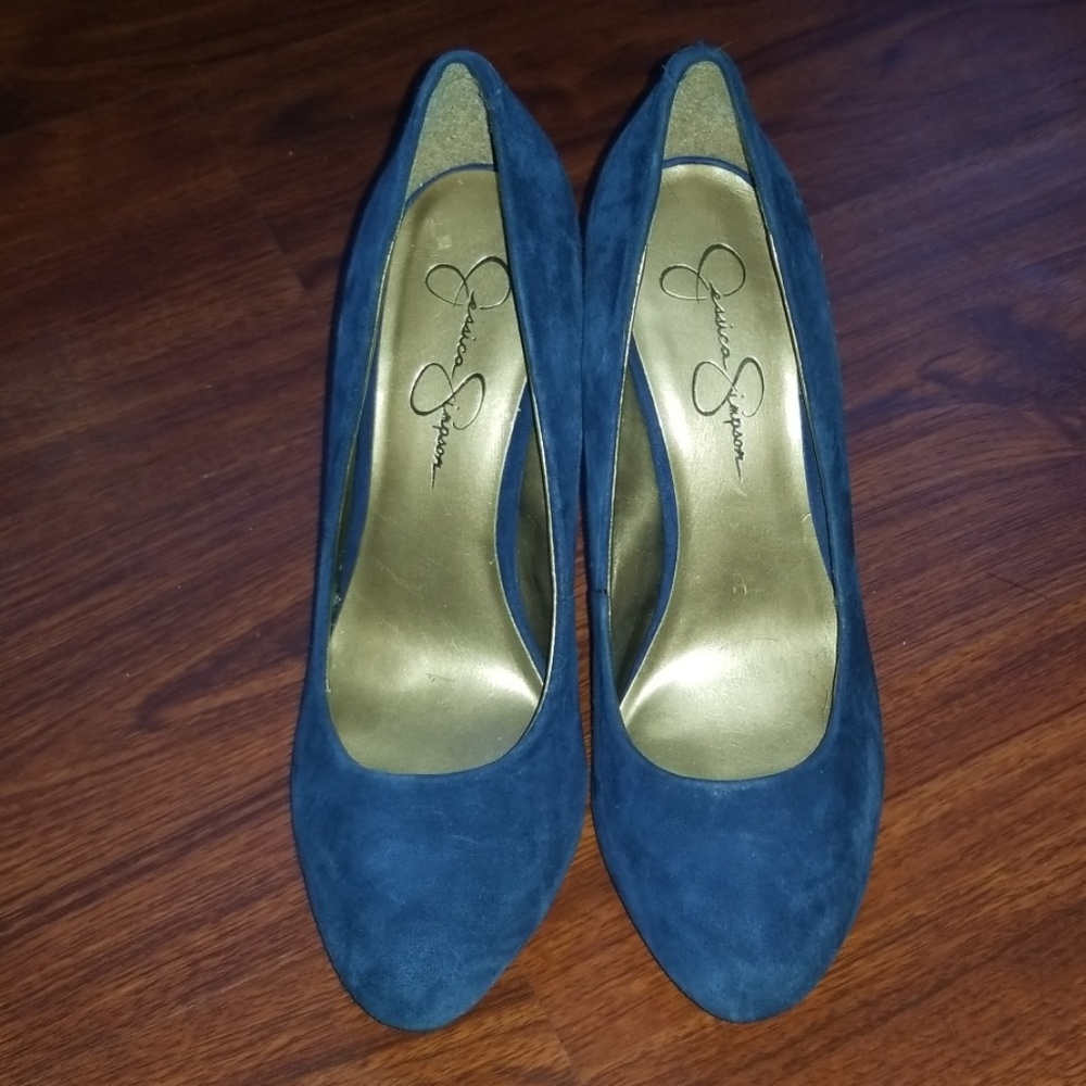 Jessica Simpson Navy Suede heels